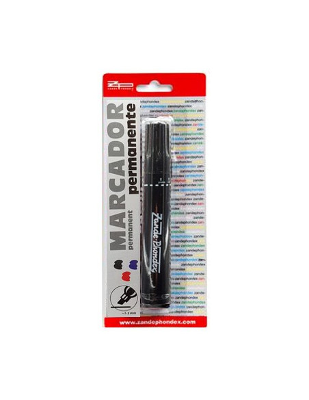 MARCADOR PERMANENTE NEGRO ZANDE PHONDEX