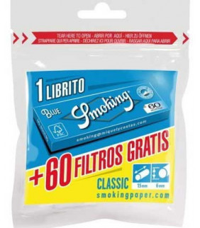 Smoking Blue + Filtros papel de fumar y accesorios gratis