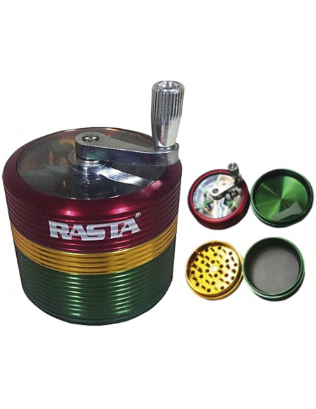 Grinder Molinillo Rasta 4 partes para fumadores