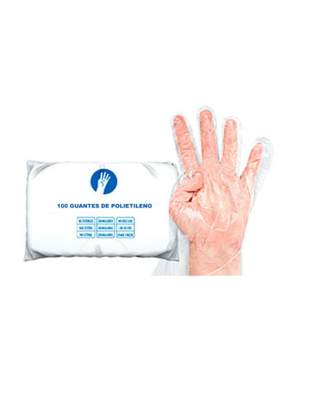 Guantes de polietileno granulados con relieve para uso alimentario e industrial