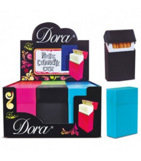 Pitillera Lisa Dora de plástico con colores surtidos