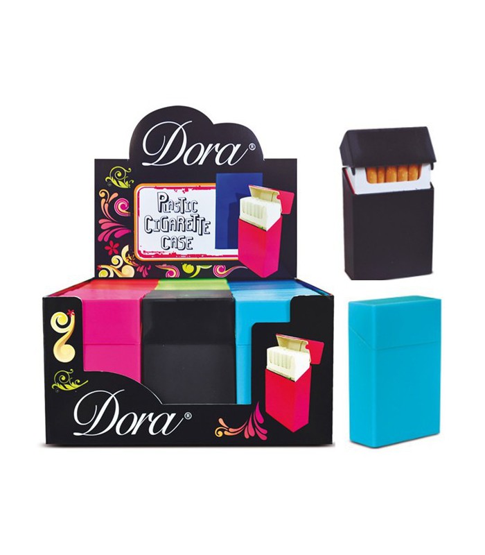 Pitillera Lisa Dora de plástico con colores surtidos