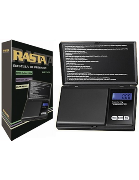 Báscula Watson Rasta compacta y precisa con pantalla LCD y luz azul