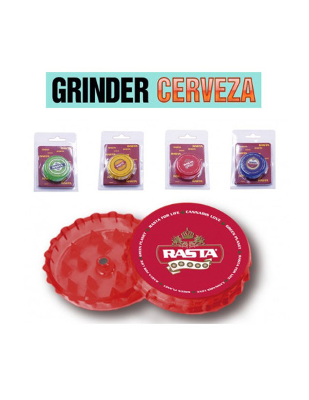 Grinder Cerveza Rasta 2 partes para fumador