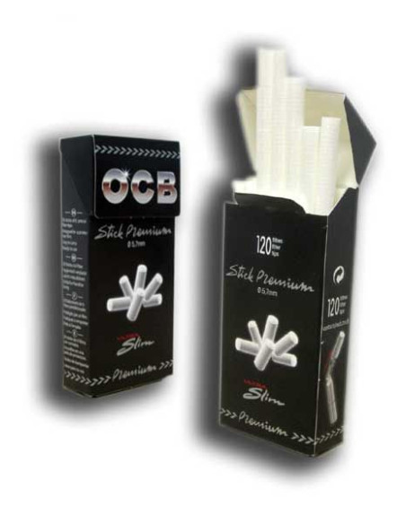 Filtros OCB Extra Slim 5,7 mm, 120 unidades, pre-cortados y envueltos