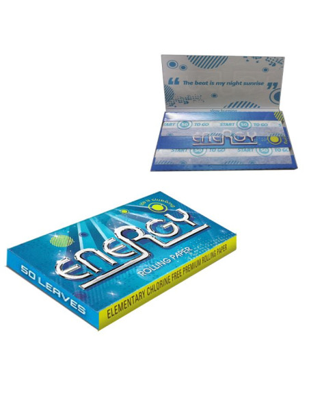 Pack ENERGY Blue Regular Doble 2 en 1 con papel y filtros para estancos y vending