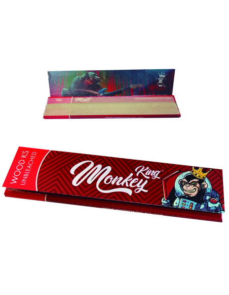 Librito de papel MONKEY King Wood Slim en estuche para estancos y puntos automáticos