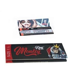 Librito de papel MONKEY King  1.1/4 en estuche para estancos y máquinas expendedoras
