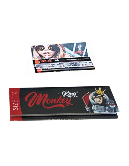 Librito de papel MONKEY King  1.1/4 en estuche para estancos y máquinas expendedoras