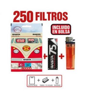 FILTROS RASTA 250UD + PAPEL...