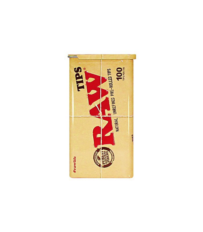 Boquillas de cartón RAW 100 unidades en caja de metal reutilizable