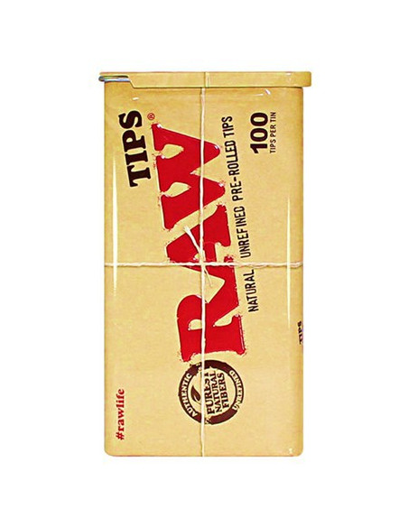 Boquillas de cartón RAW 100 unidades en caja de metal reutilizable