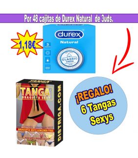 48 DUREX NATURAL + REGALO