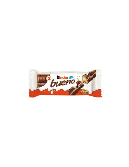Kinder Bueno chocolate con crema de avellanas y leche dos barritas