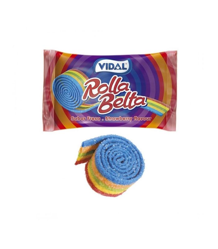 Rolla Belta Multicolor Vidal lenguas multicolor ácidas cubiertas de pica