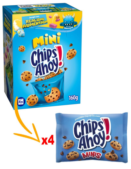 Galletas Mini Chips Ahoy con pepitas de chocolate en bolsitas de 40g