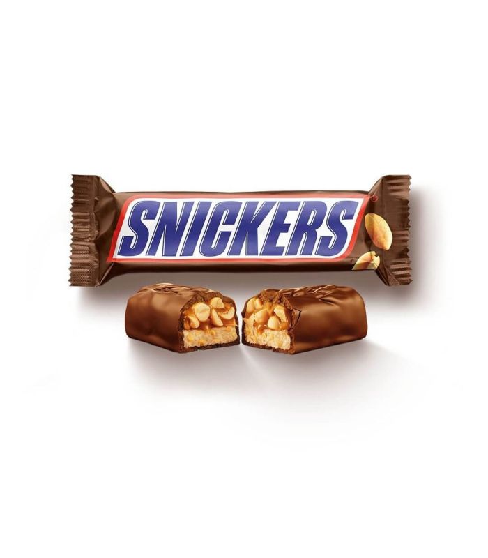 Snickers barra de chocolate con turrón, cacahuete y caramelo