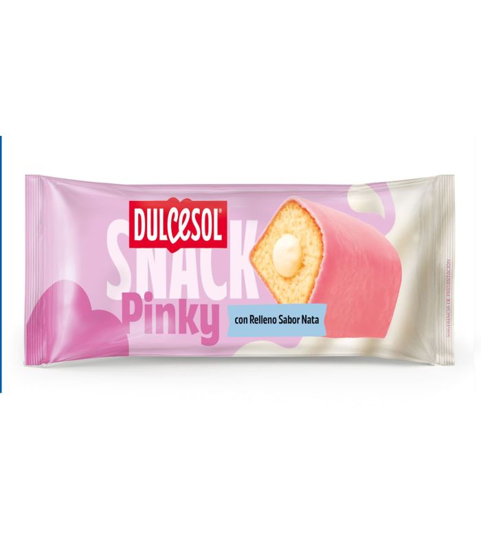 Flaminguitos relleno de crema de nata cubierto de chocolate rosa Dulcesol