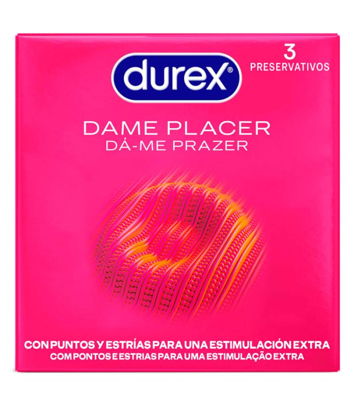 Preservativos Durex Dame Placer 3 unidades para vending