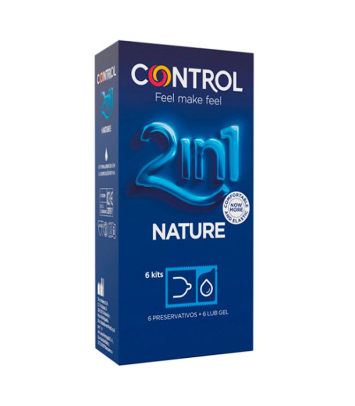 preservativos Control Nature 2 en 1 para sex shop, vending, tiendas 24 horas