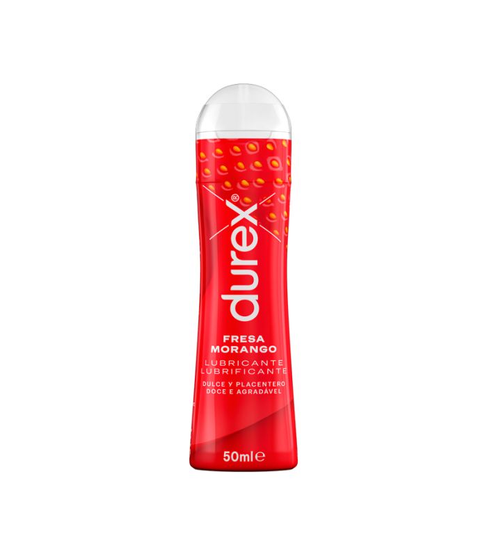 Durex Play Gel Fresa 50 ml – Lubricante sabor fresa para sexshop