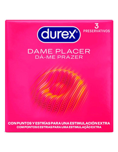 Preservativos Durex Dame Placer 3 unidades para vending