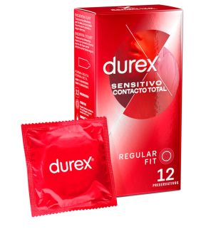Pack de 3 preservativos Durex Contacto Total para sex shop, vending y empresas