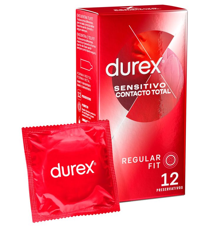 Pack de 3 preservativos Durex Contacto Total para sex shop, vending y empresas