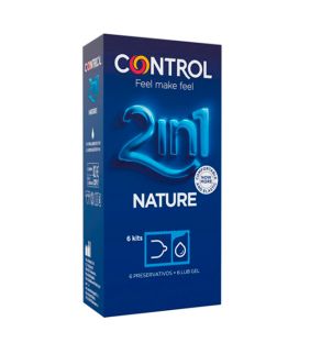 preservativos Control Nature 2 en 1 para sex shop, vending, tiendas 24 horas