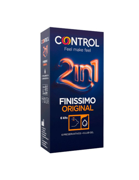 Preservativos Control Finissimo 2 en 1 pack 6 para vending y tiendas 24 horas