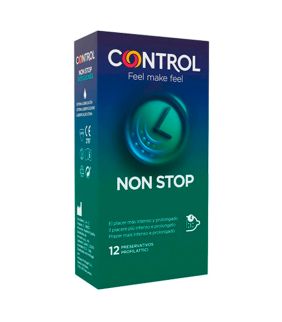 Preservativos Control Non Stop 12 unidades alta resistencia. Marca Control.