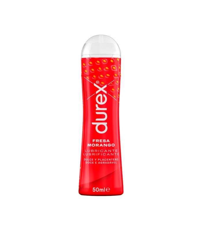 Durex Play Gel Fresa 50 ml – Lubricante sabor fresa para sexshop