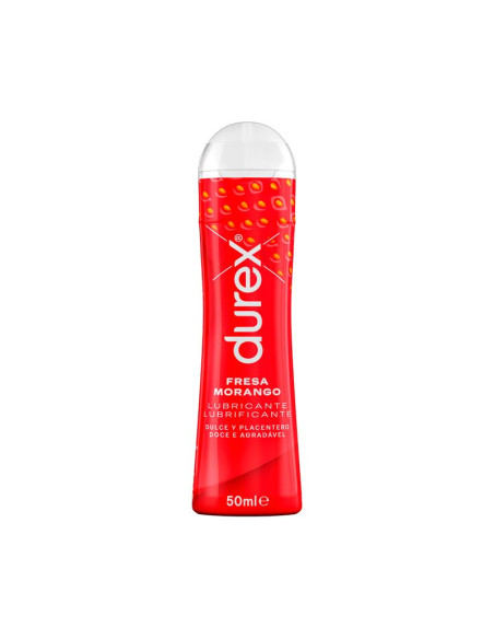 Durex Play Gel Fresa 50 ml – Lubricante sabor fresa para sexshop