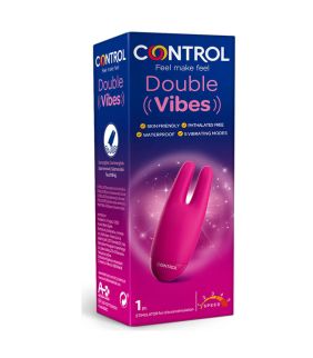 Control Double Vibes – Estimulador doble para sistemas automáticos y placer personal.