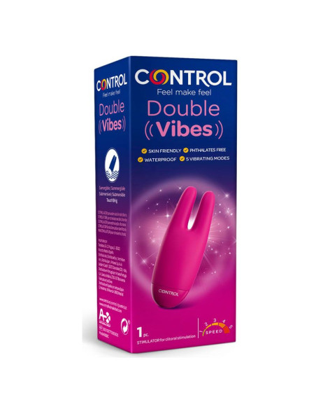 Control Double Vibes – Estimulador doble para sistemas automáticos y placer personal.