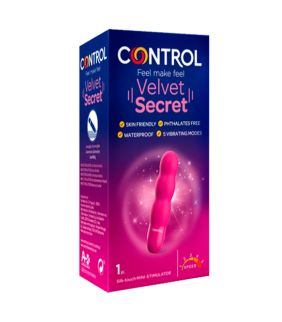 Control Velvet Mini Estimulador – Estimulador compacto para farmacias y parafarmacias.