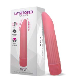 Estimulador rosa NYLY Latetobed, juguete erótico para placer intenso, ideal para vending.