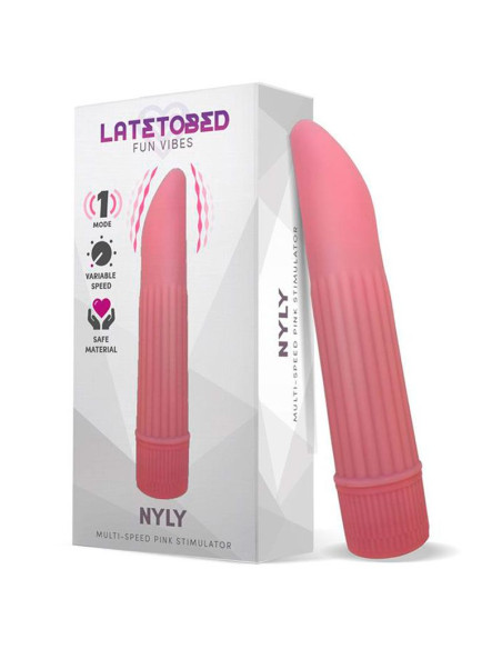Estimulador rosa NYLY Latetobed, juguete erótico para placer intenso, ideal para vending.