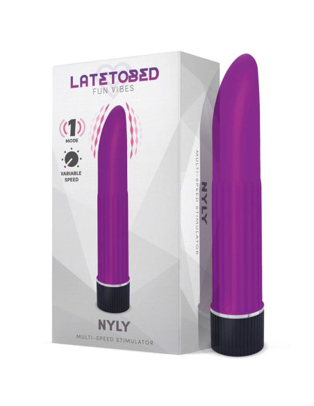 Estimulador morado NYLY Latetobed, placer suave y ergonómico, productos eróticos baratos.