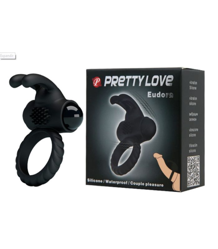 Anillo Vibrador Pretty Love Eudora, vibraciones intensas para placer masculino.