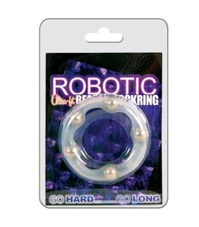Anillo Robotic Beaded, anillo vibrador con estimulación extra.