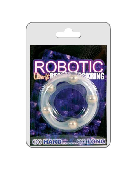 Anillo Robotic Beaded, anillo vibrador con estimulación extra.