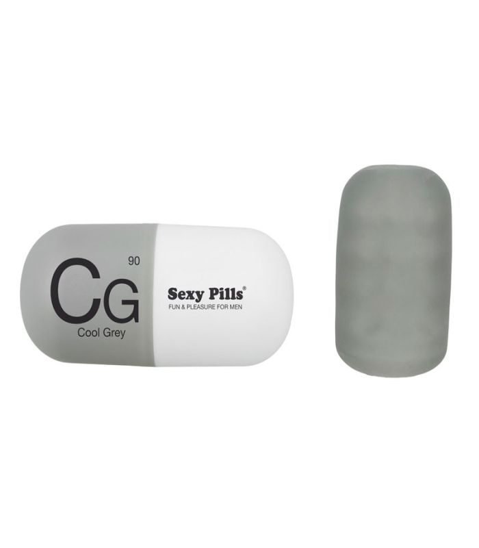 exy Pills Cool Grey, masturbador masculino para bienestar sexual.