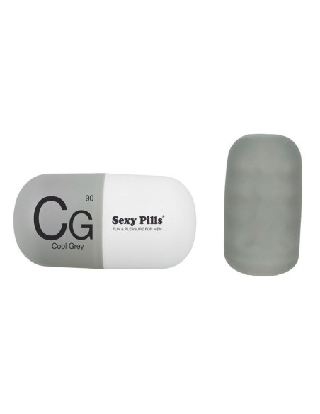 exy Pills Cool Grey, masturbador masculino para bienestar sexual.