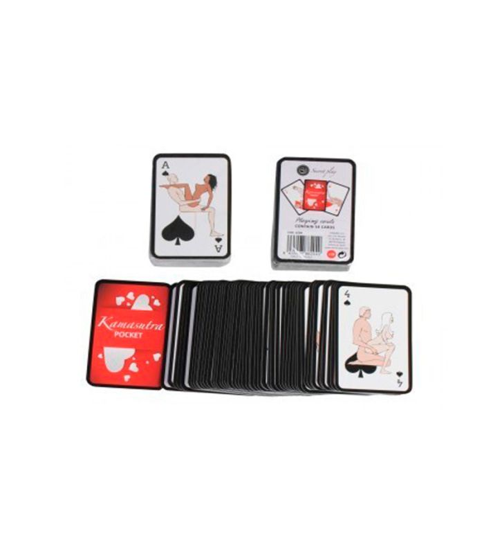 Baraja Kamasutra de bolsillo con cartas ilustradas para parejas