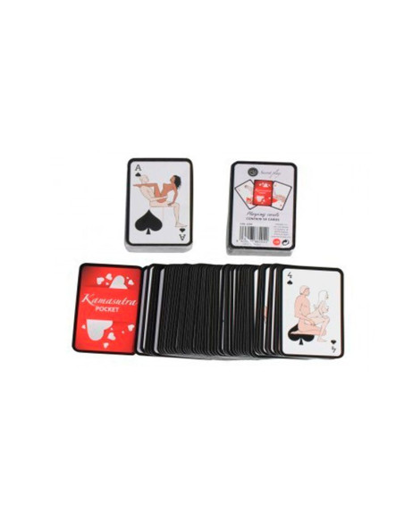 Baraja Kamasutra de bolsillo con cartas ilustradas para parejas