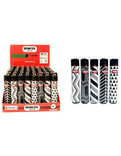 Mechero Rasta Round barato para estanco y fumadores decorado hierba 2