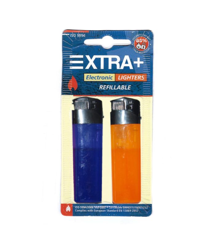 Encendedores Xtra en pack doble, complemento de fumador económico