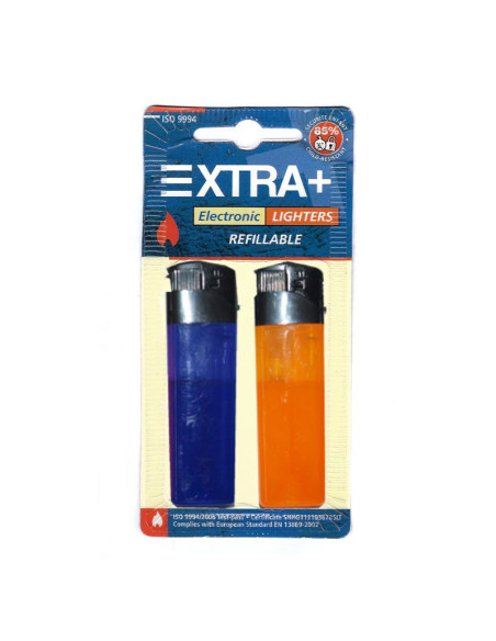 Encendedores Xtra en pack doble, complemento de fumador económico