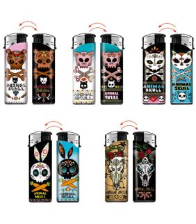 Mechero Dora Electrónico Decorado, encendedor moderno y recargable para fumadores